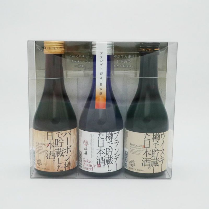 洋酒樽で貯蔵した日本酒セット（300ml×3本) ※お酒です。20歳未満の方へは販売できません | ON THE UMAMI